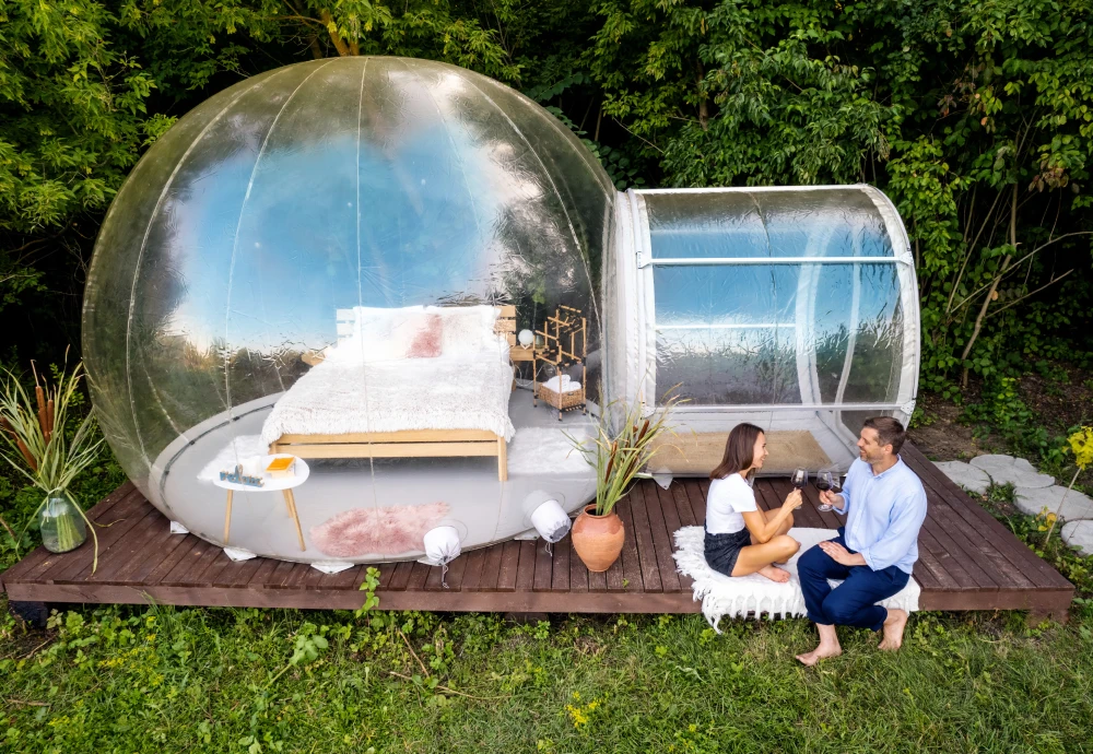 inflatable lawn tent clear bubble